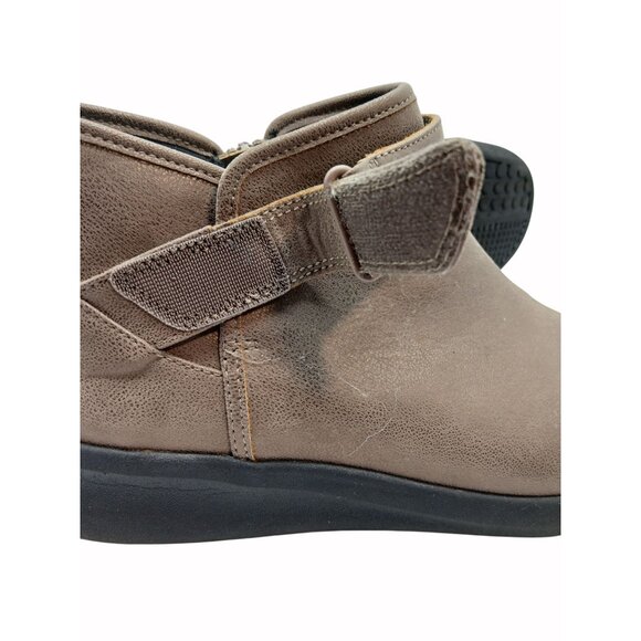 CLARKS CLOUDSTEPPERS Women's SILLIAN2.0 Brown Size 9 W Wide Ankle Strap Bootie - Picture 14 of 16
